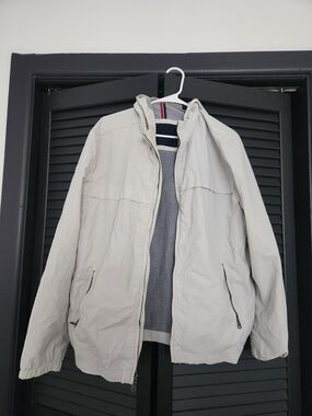 Tommy Hilfiger Light Beige Hooded Windbreaker